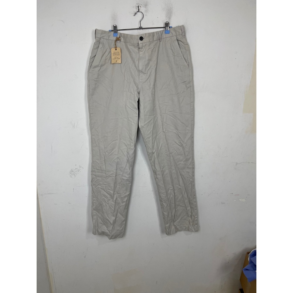 Brooks Brothers Clark Fit Garment Dyed Chino Pants Mens W40 L34 Khaki 100020596